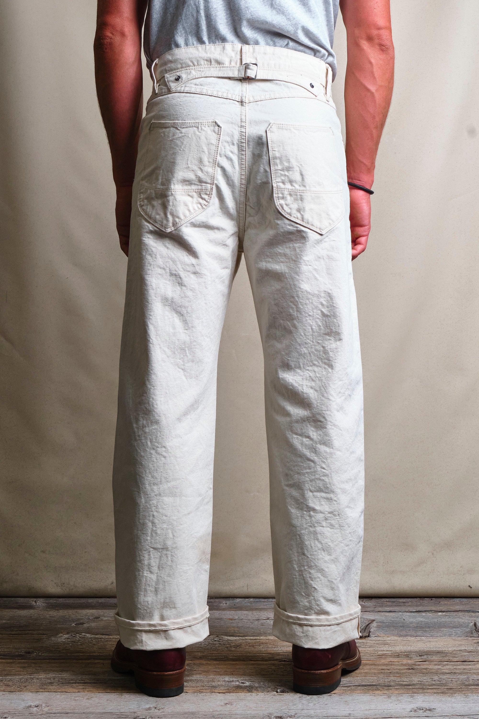 Modesto Buckleback 11 Ounce Natural Rinsed Canvas