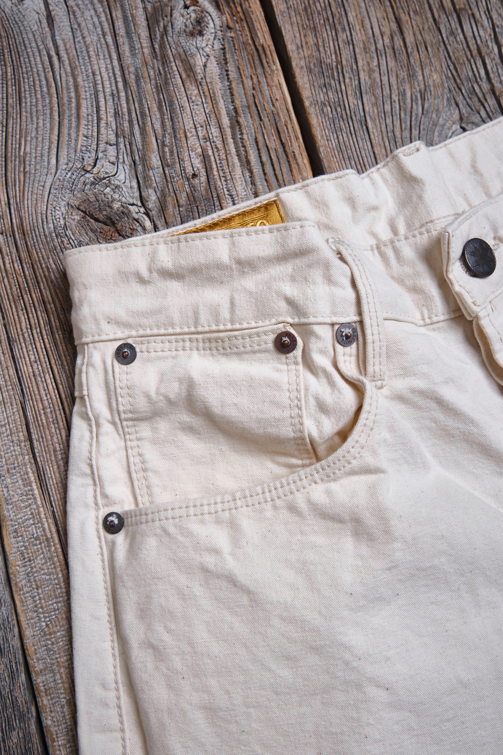 Modesto Buckleback 11 Ounce Natural Rinsed Canvas