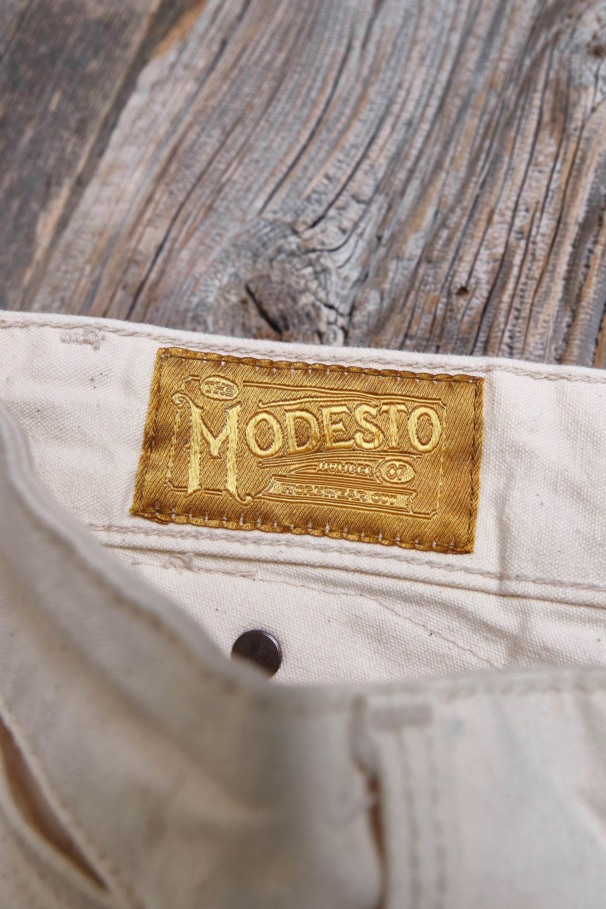 Modesto Buckleback 11 Ounce Natural Rinsed Canvas