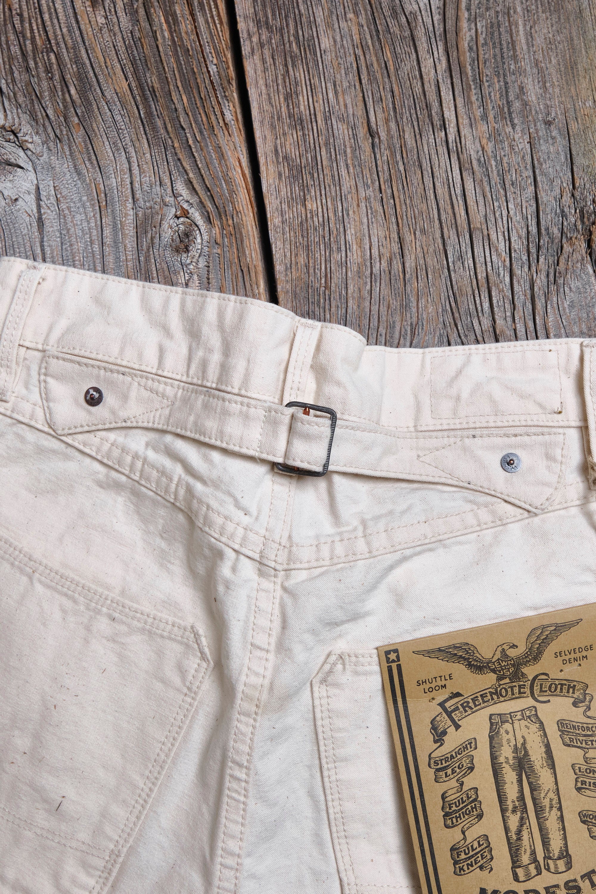Modesto Buckleback 11 Ounce Natural Rinsed Canvas