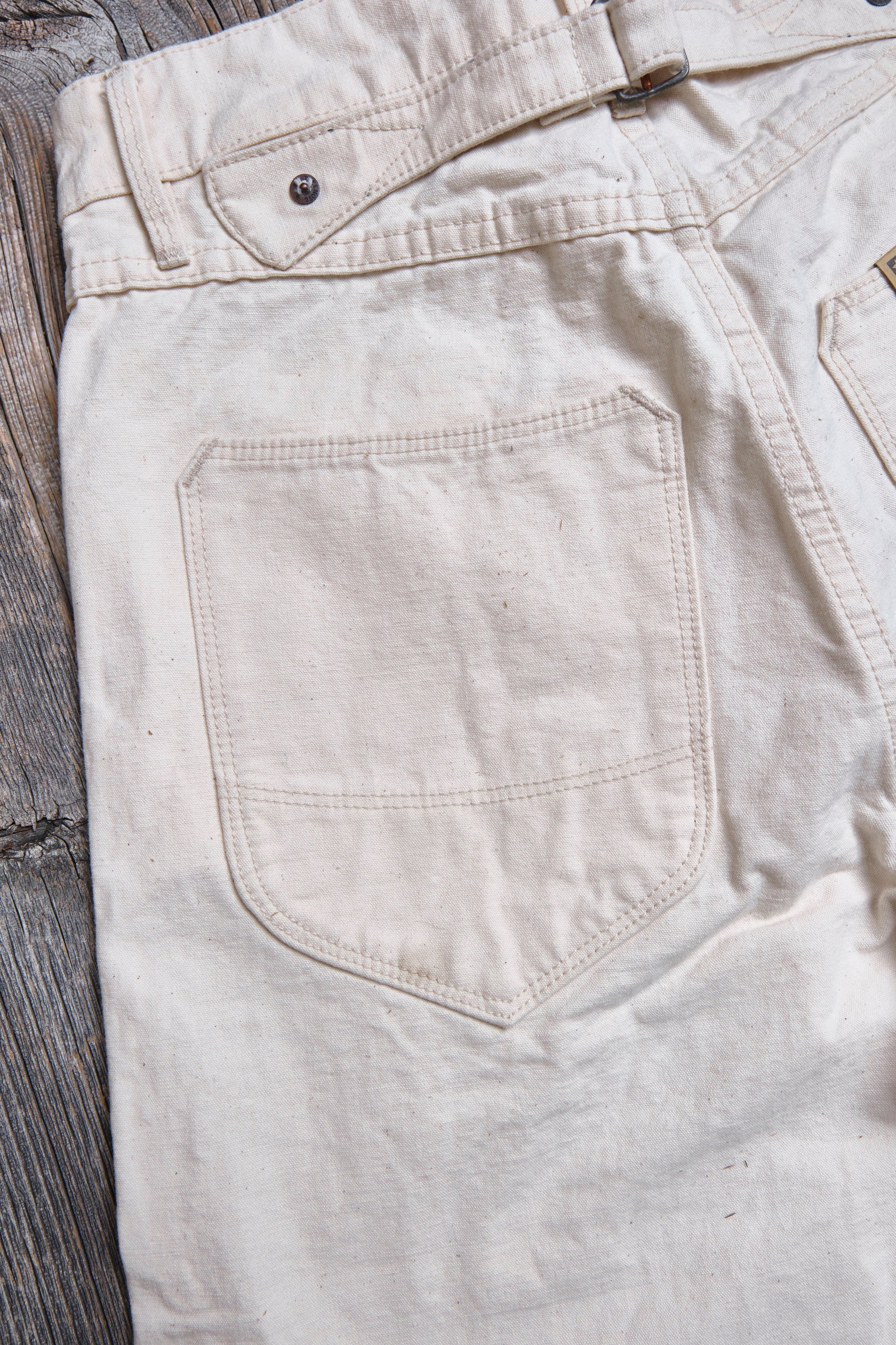 Modesto Buckleback 11 Ounce Natural Rinsed Canvas