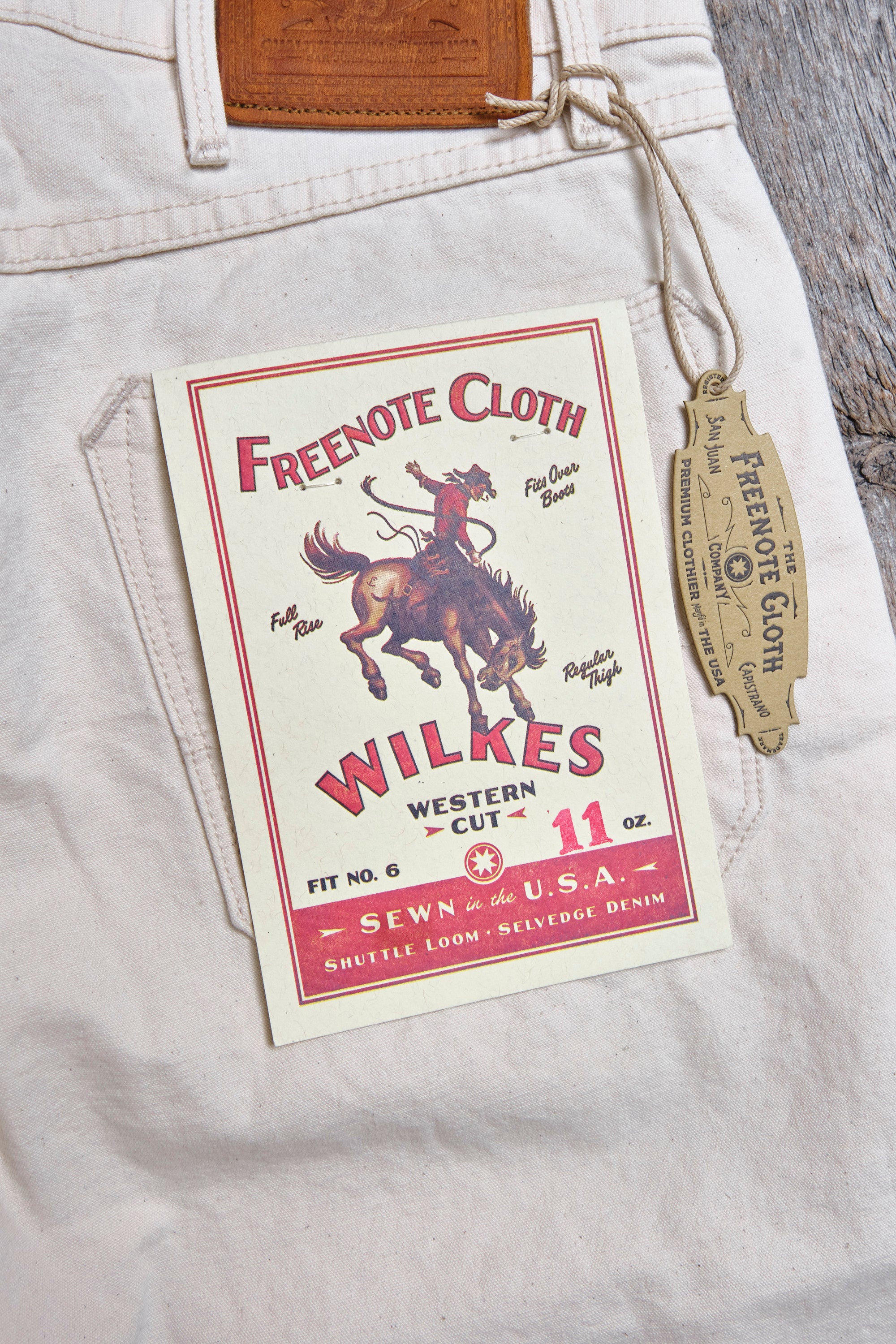 Wilkes Western 11 Ounce Natural Rinsed Canvas