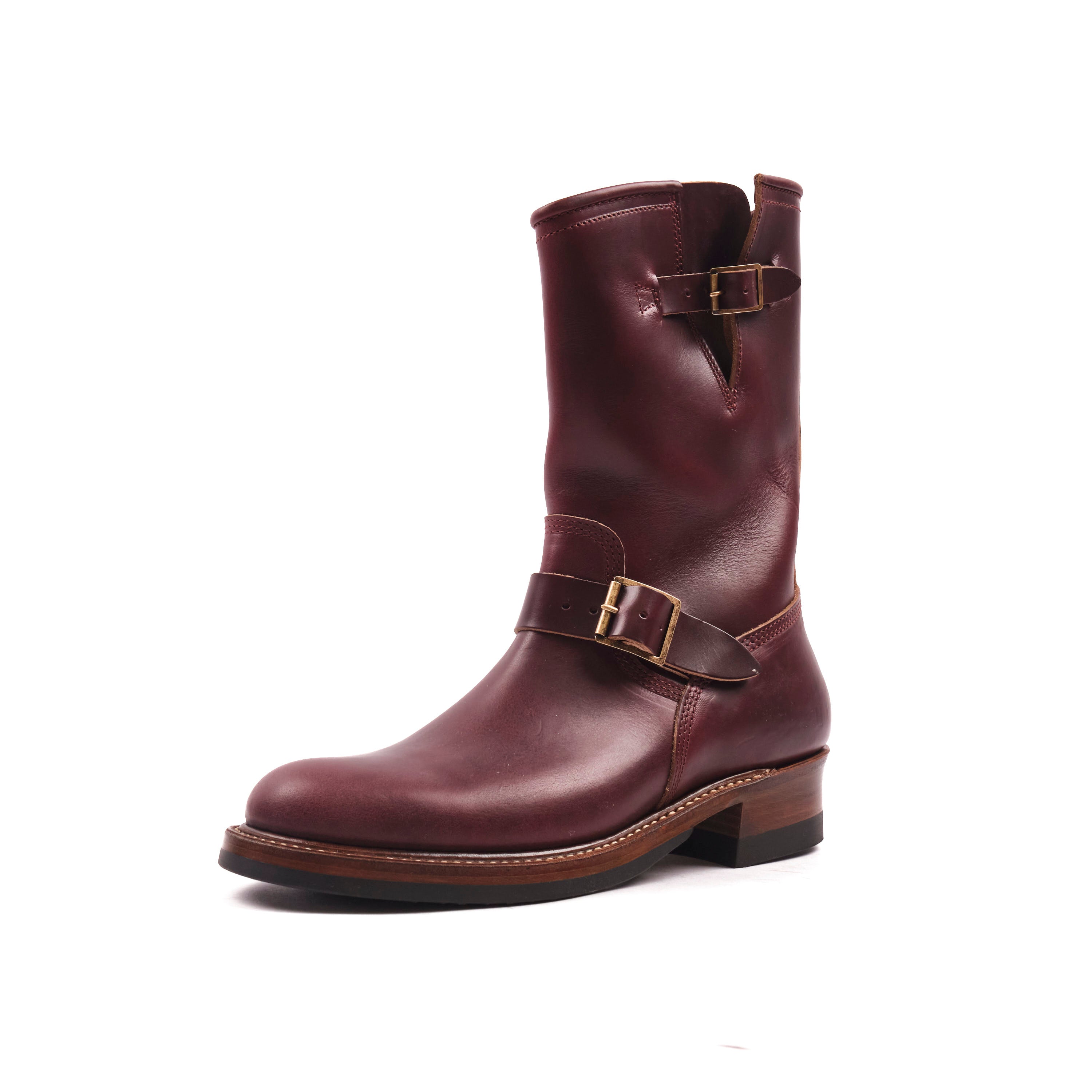 John Lofgren Wabash Engineer Boots Horween Chromexcel Burgundy