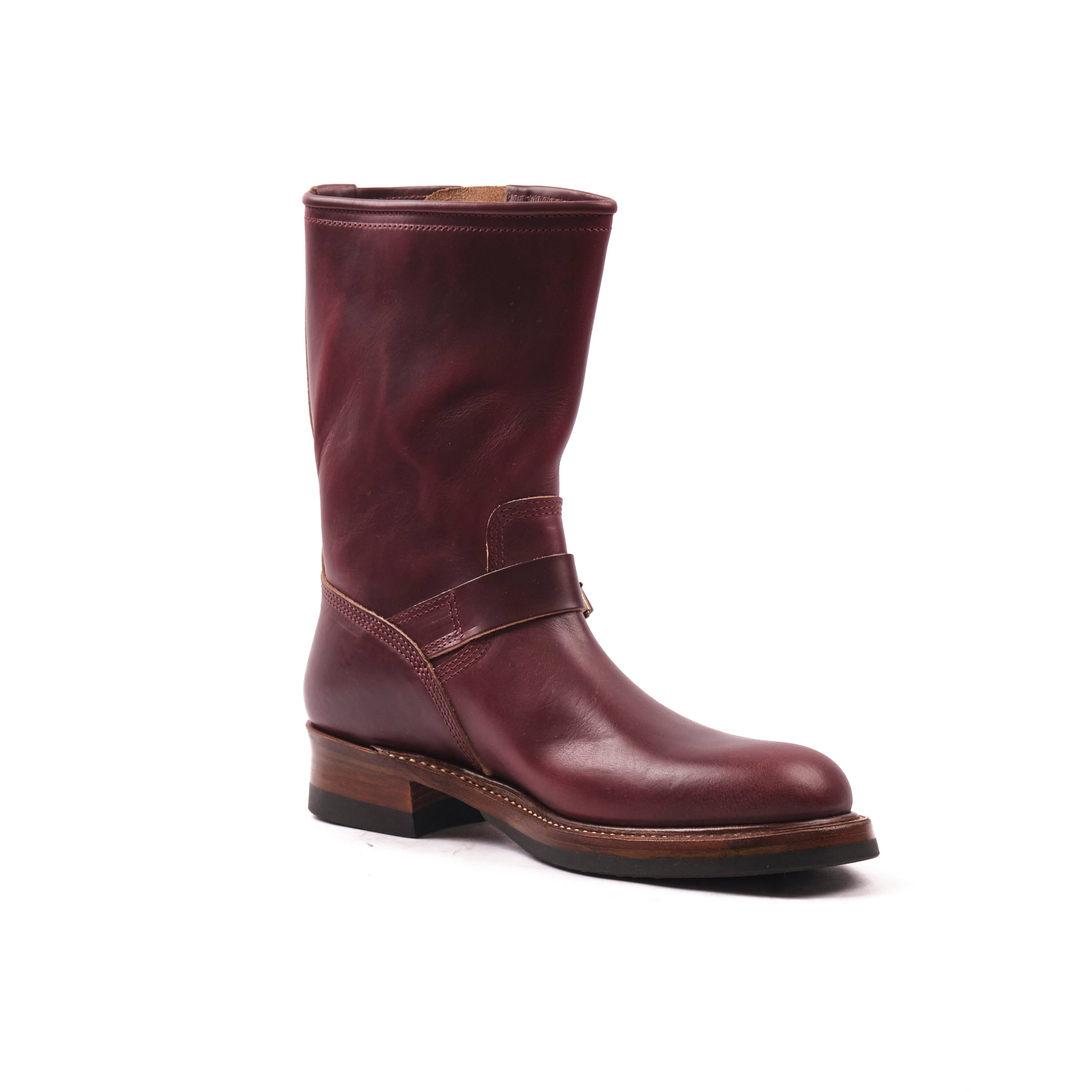 John Lofgren Wabash Engineer Boots Horween Chromexcel Burgundy