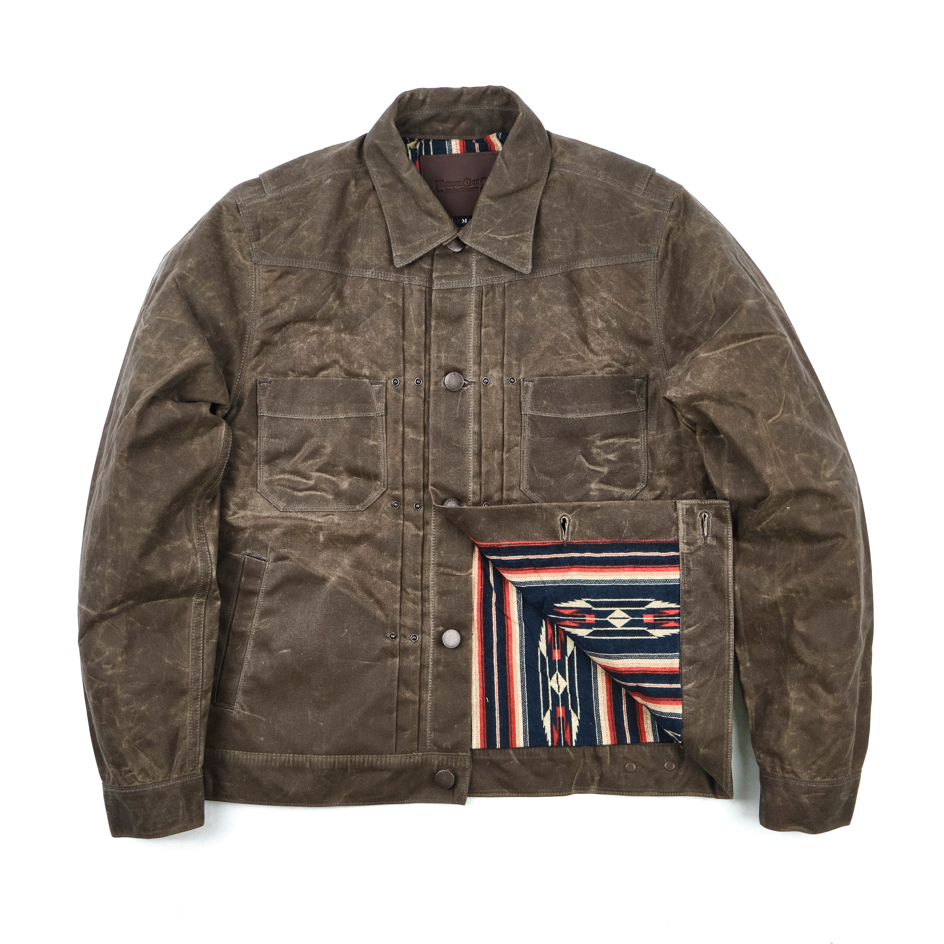 Riders Jacket Waxed Canvas <span>Oak</span>
