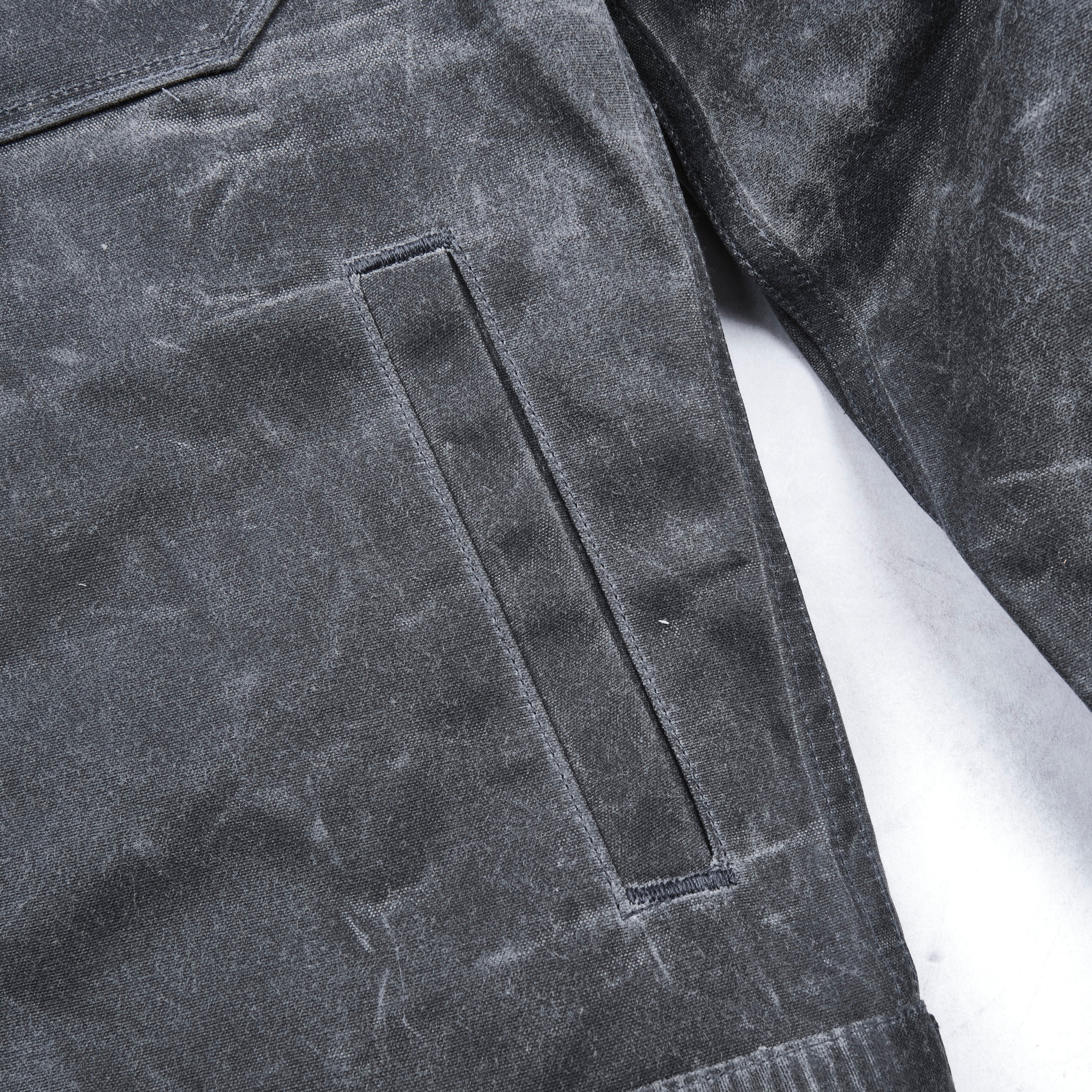 Riders Jacket Waxed Canvas <span> Charcoal</span>