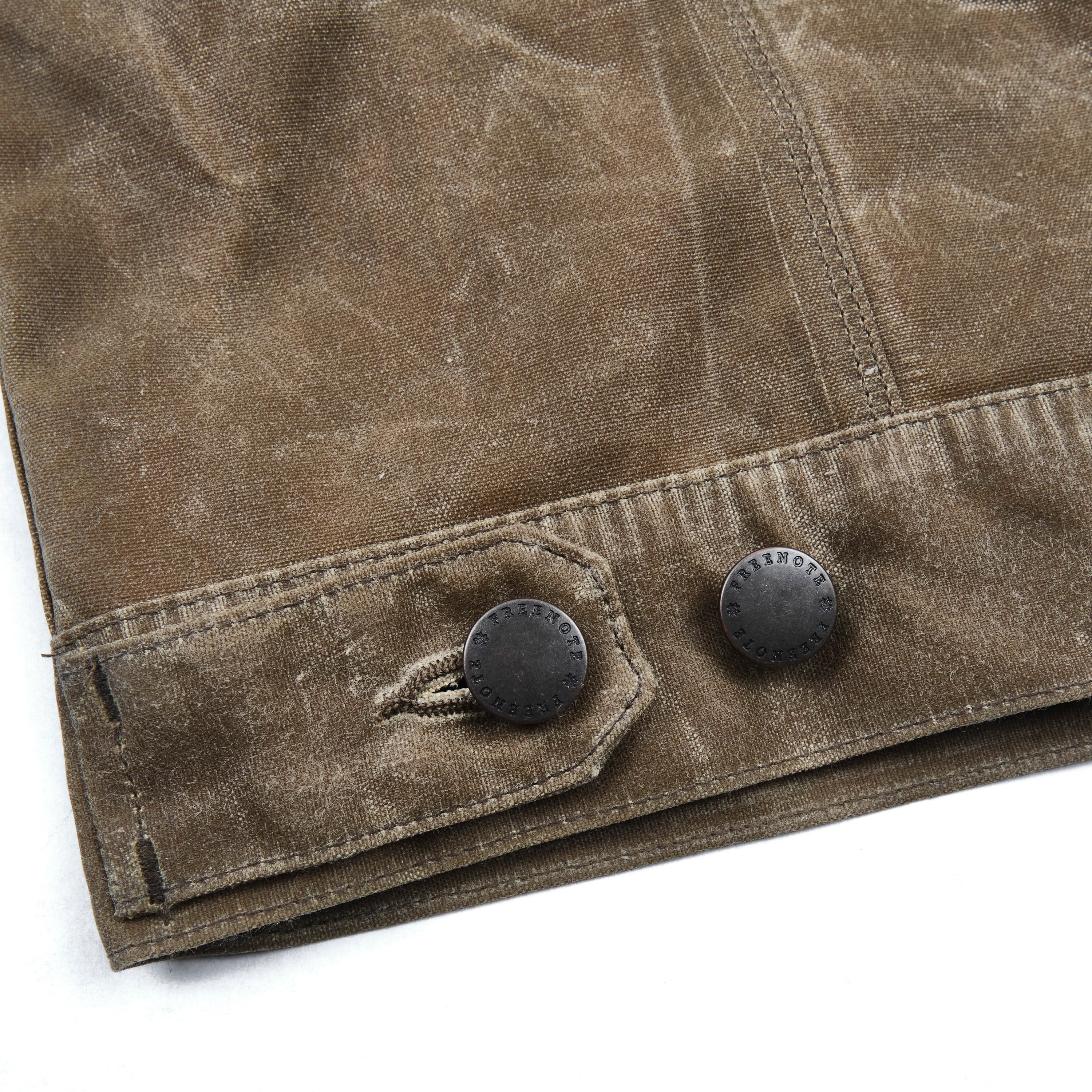 Riders Jacket Waxed Canvas Tobacco Brown Interior