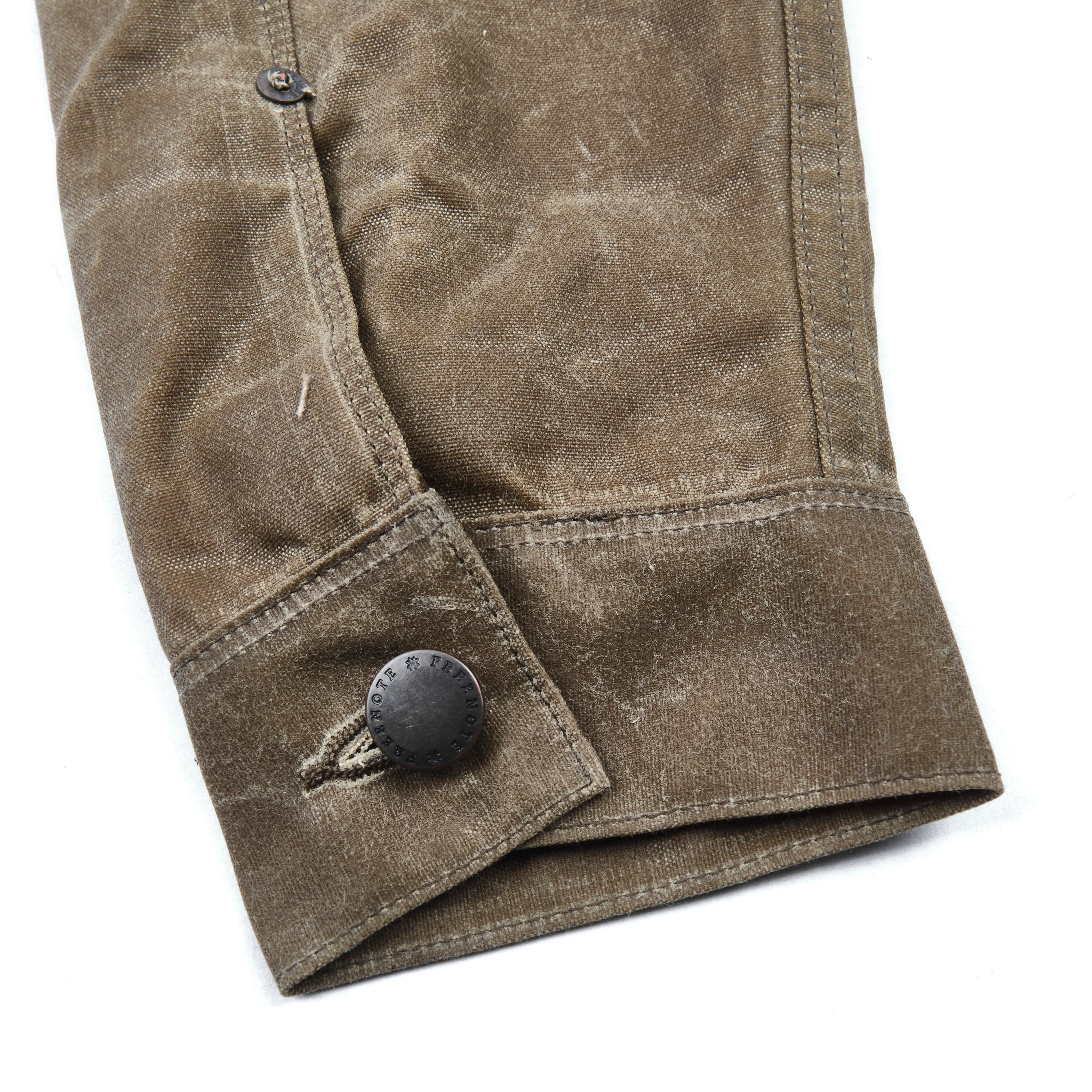 Riders Jacket Waxed Canvas Tobacco Brown Interior