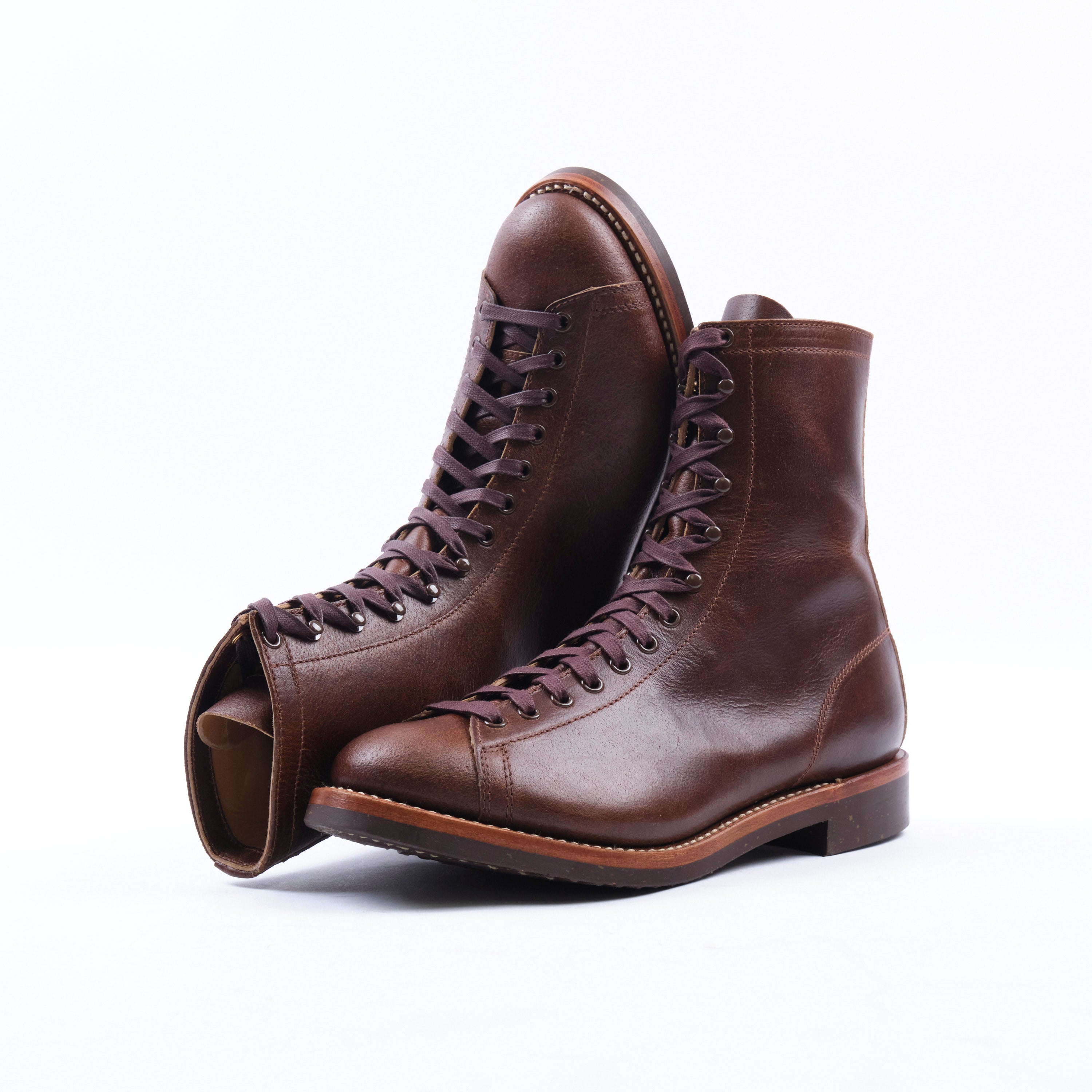 John Lofgren Fieldmaster Boot - Horween SHF Horsehide Havana