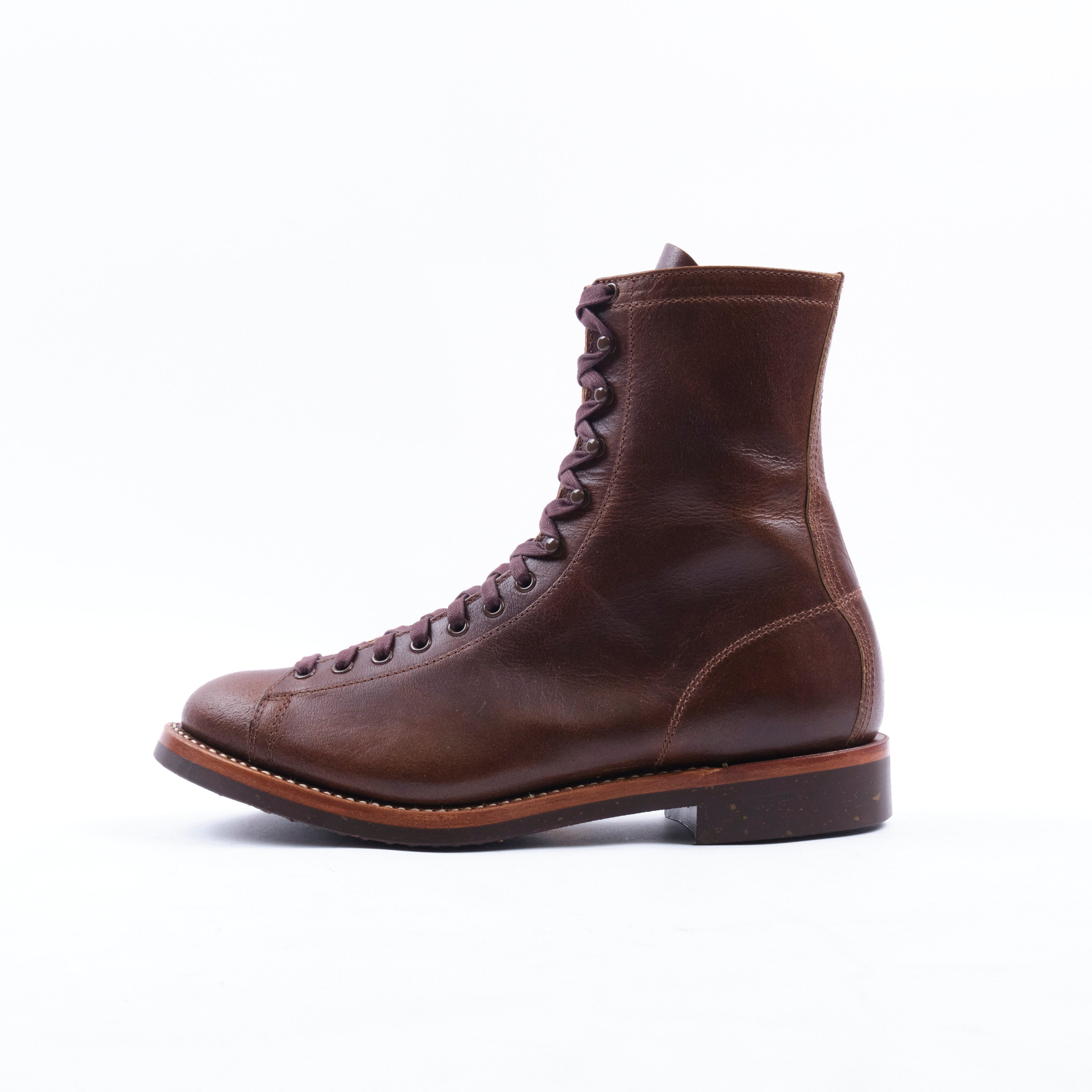 John Lofgren Fieldmaster Boot - Horween SHF Horsehide Havana