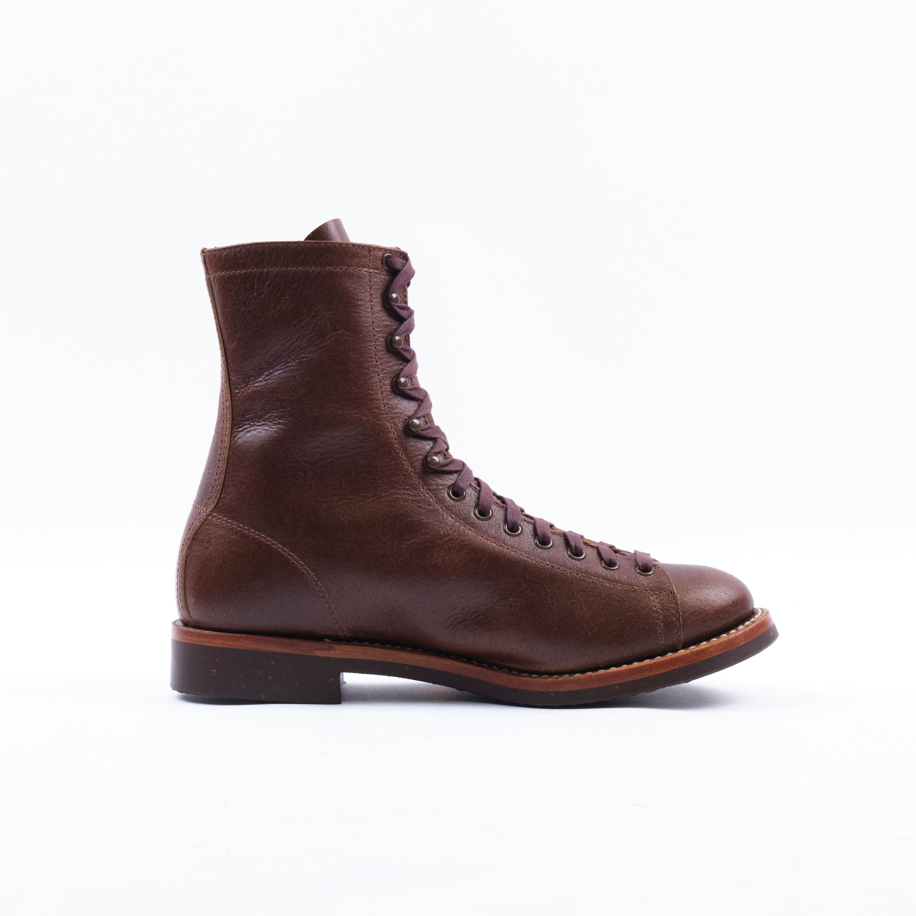 John Lofgren Fieldmaster Boot - Horween SHF Horsehide Havana