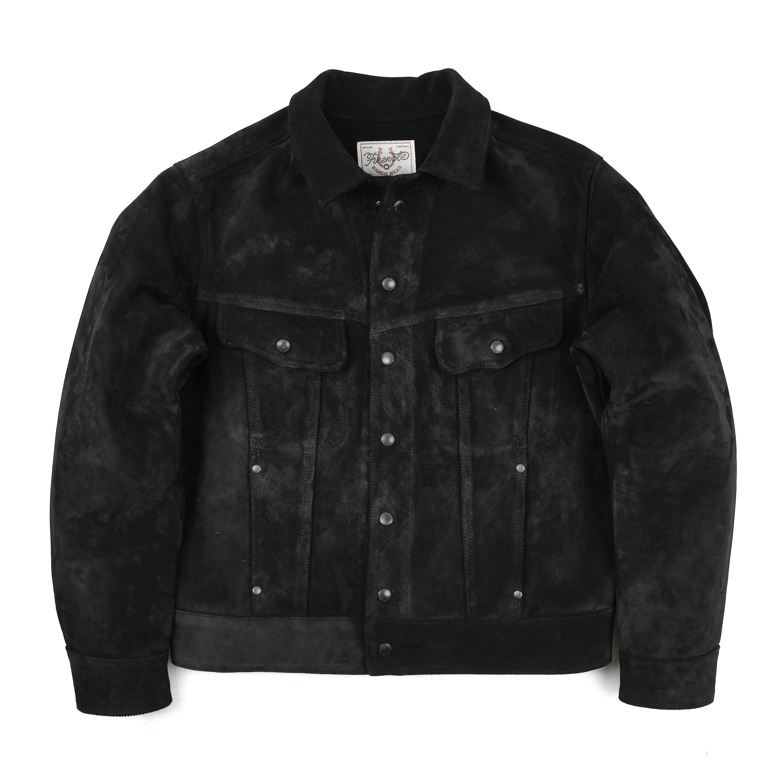 High Low 1.4mm Black Suede Jacket