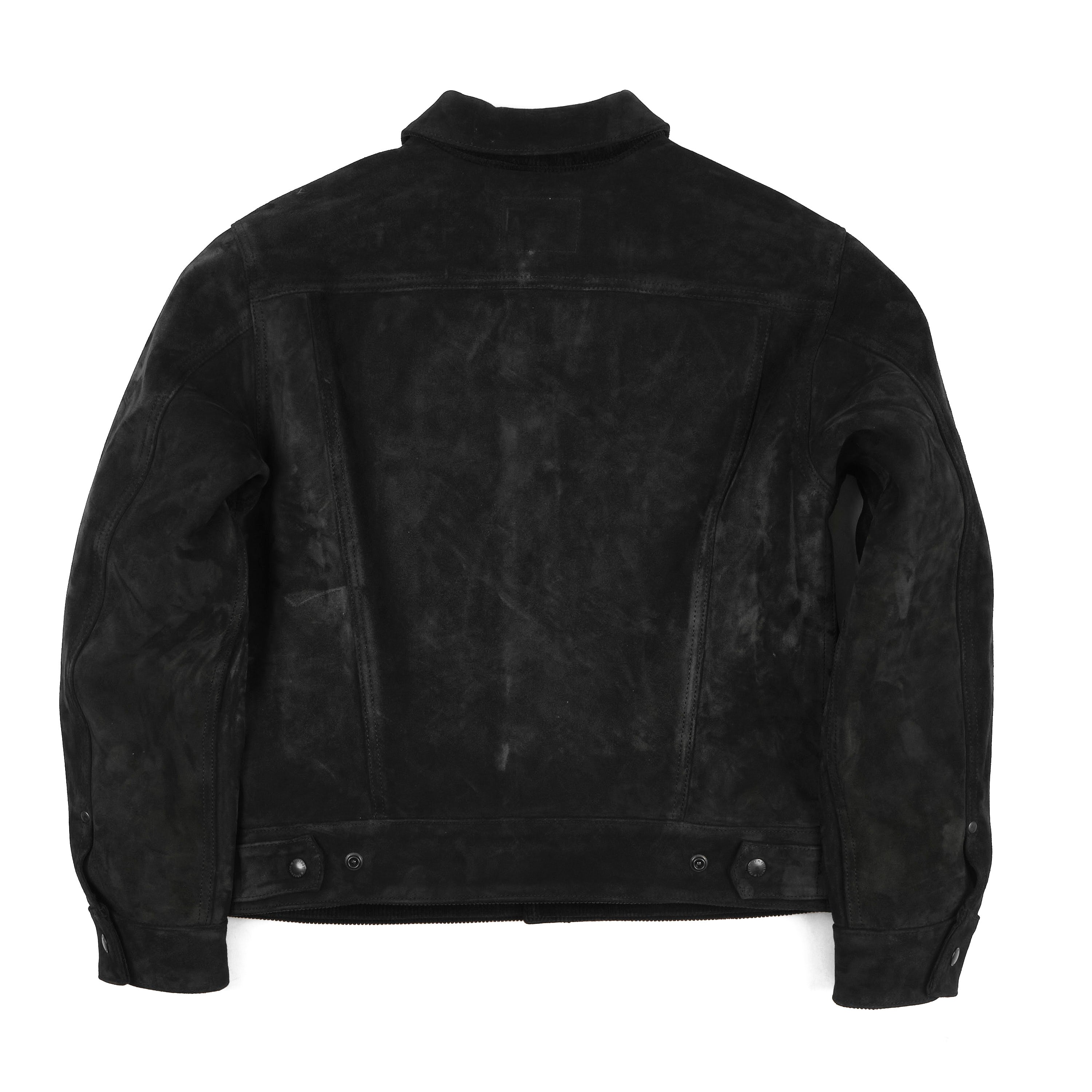 High Low 1.4mm Black Suede Jacket