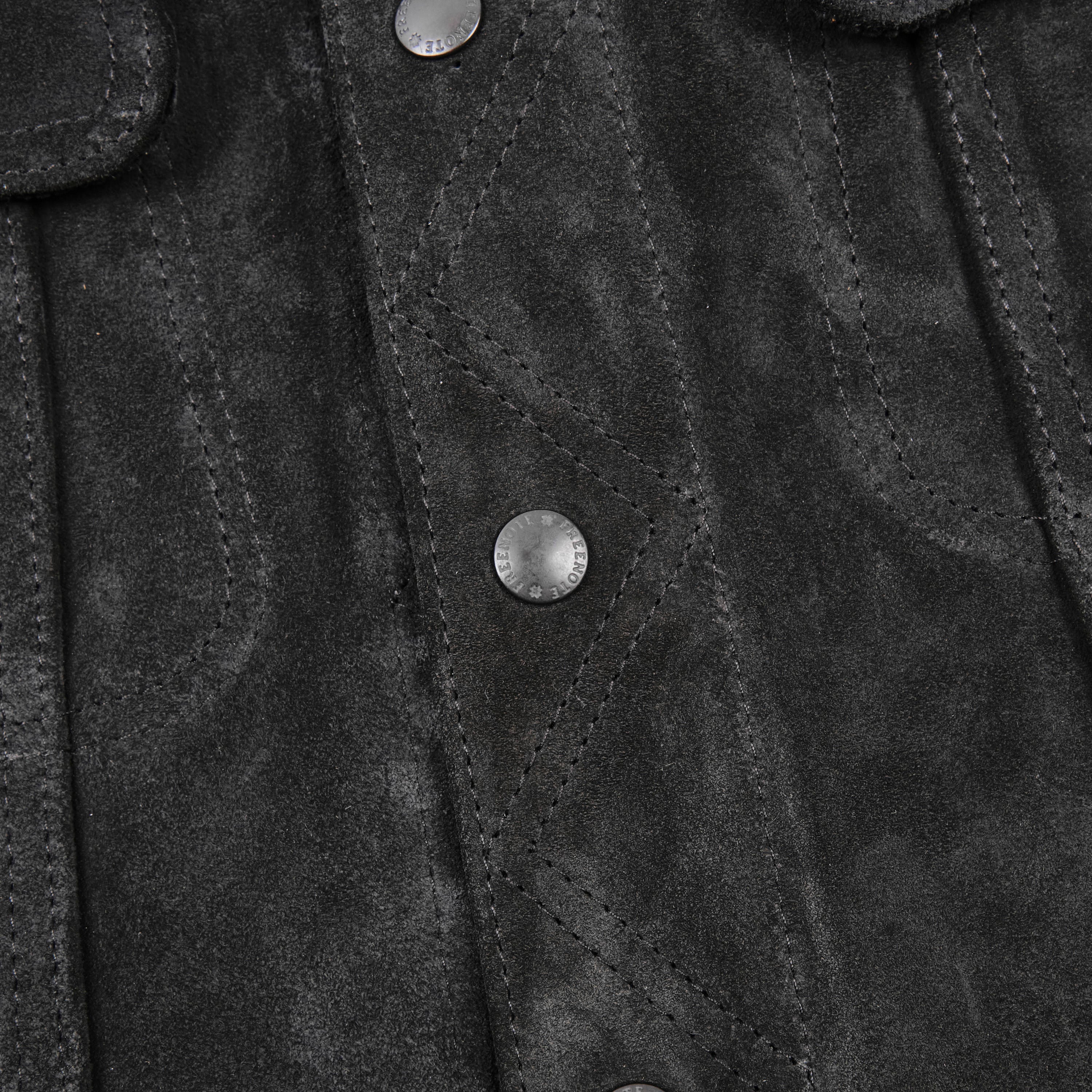 High Low 1.4mm Black Suede Jacket