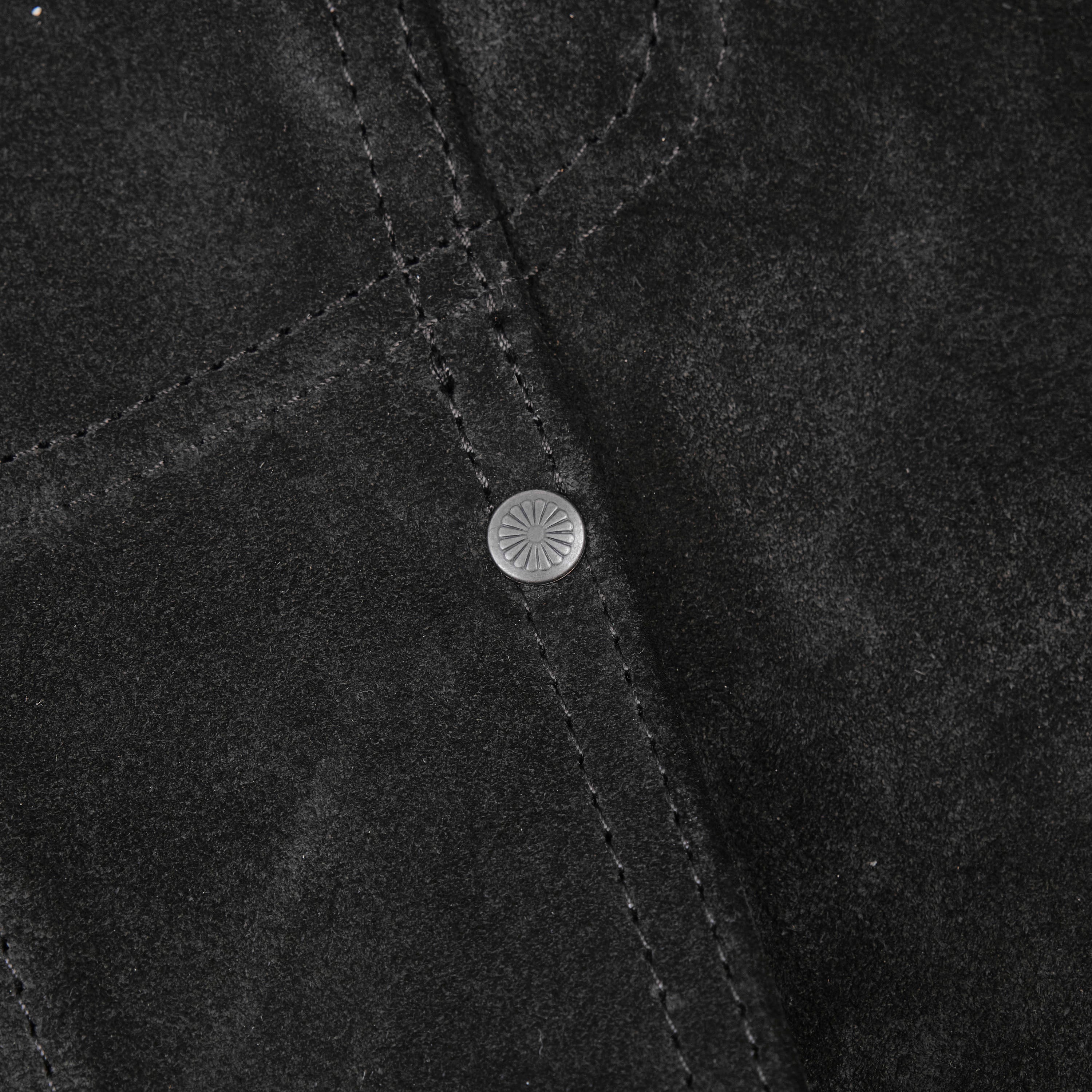 High Low 1.4mm Black Suede Jacket
