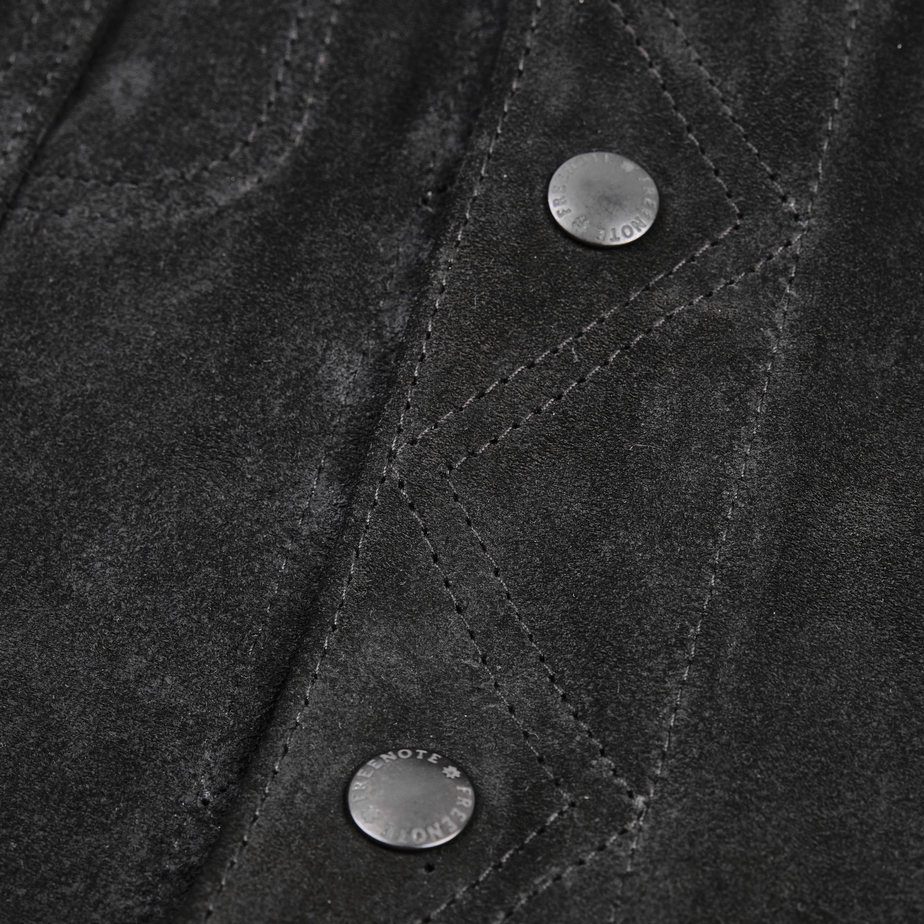 High Low 1.4mm Black Suede Jacket