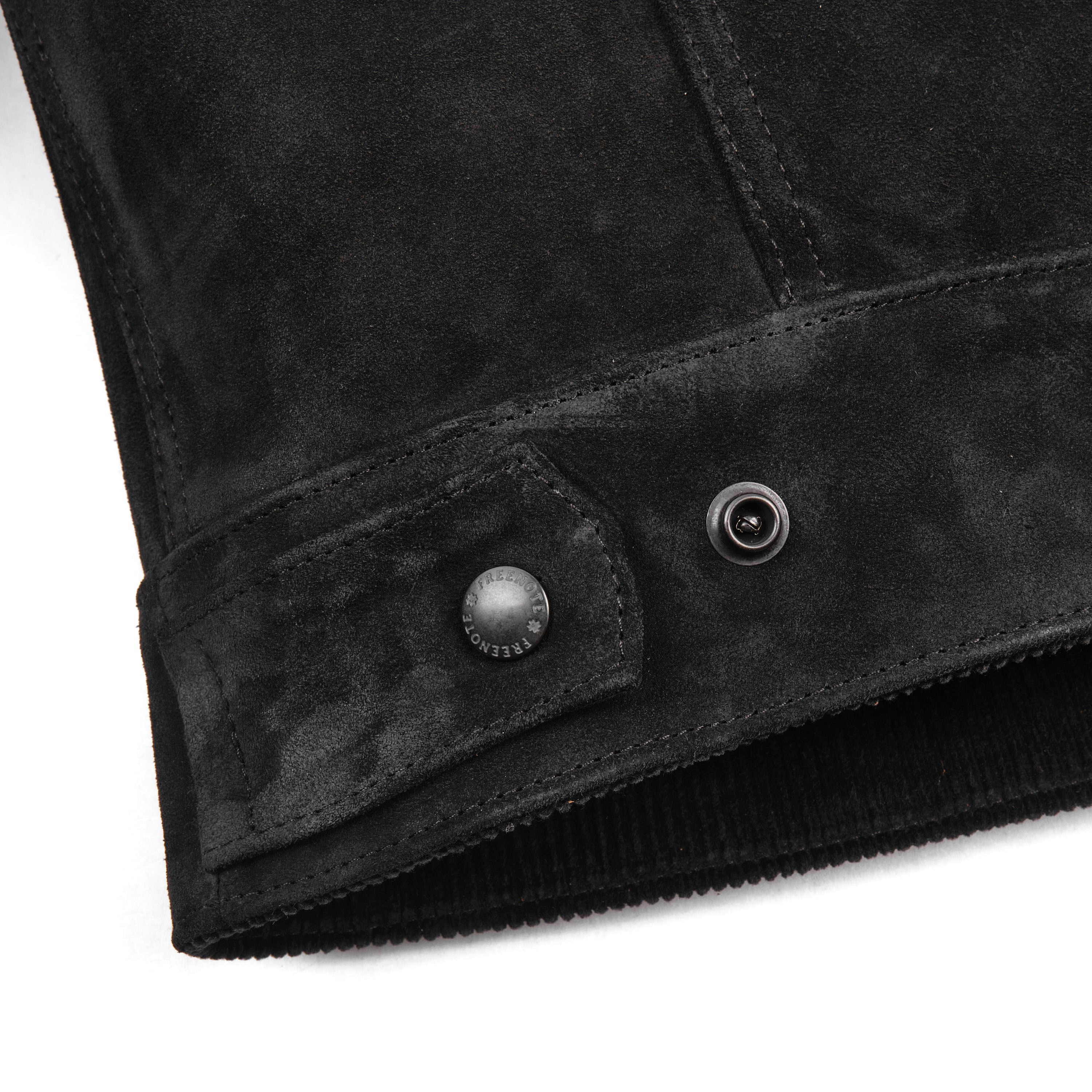 High Low 1.4mm Black Suede Jacket