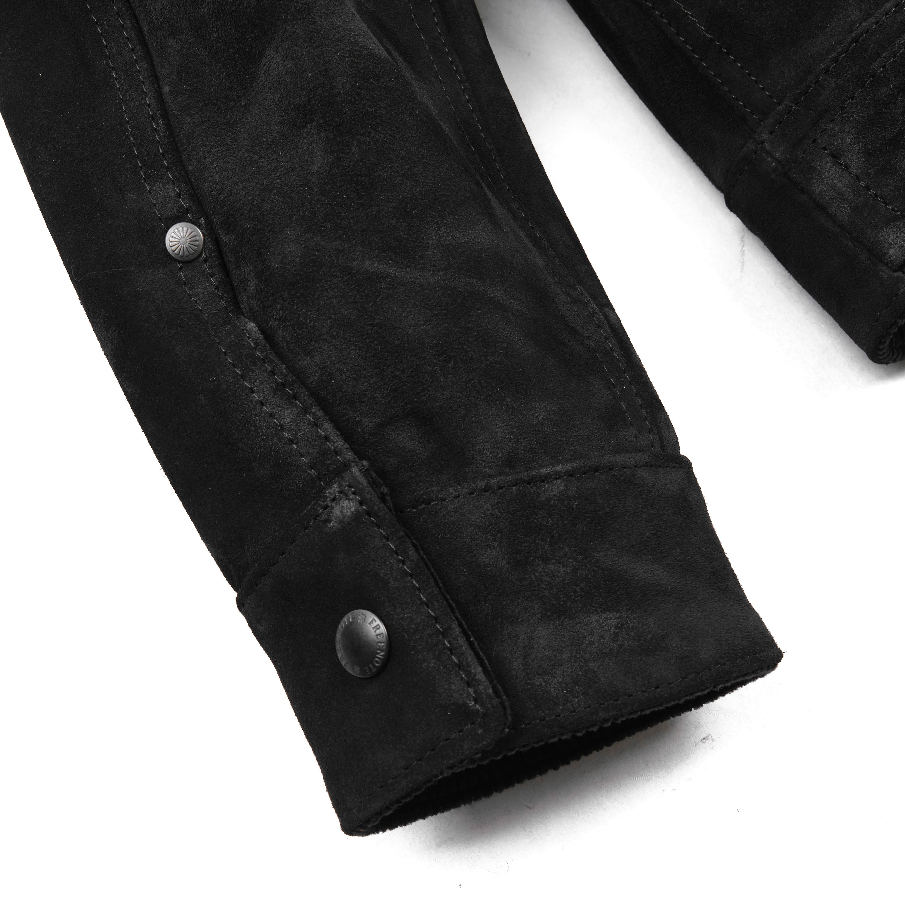 High Low 1.4mm Black Suede Jacket