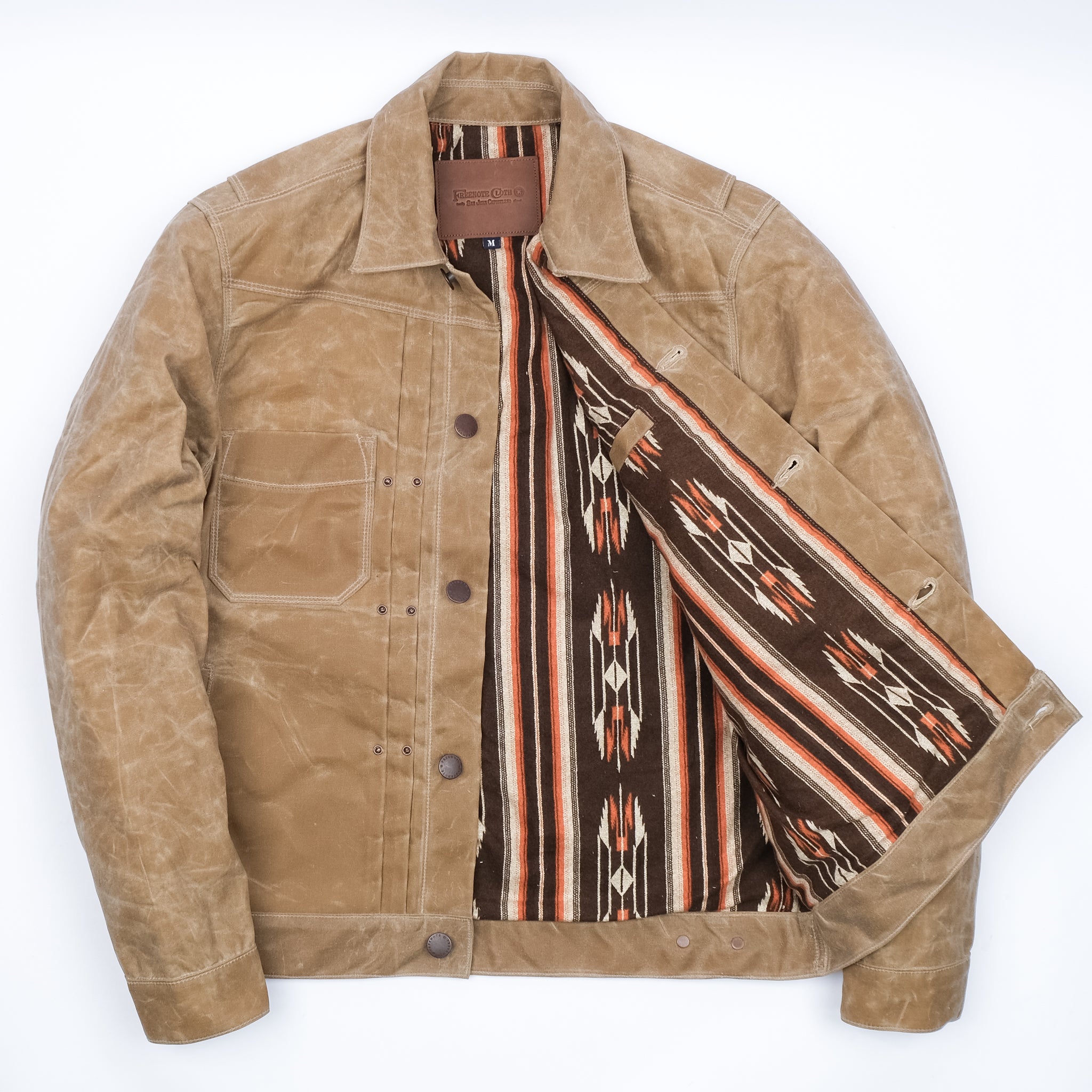 Riders Jacket Waxed Canvas <span>Tumbleweed Brown Interior</span>