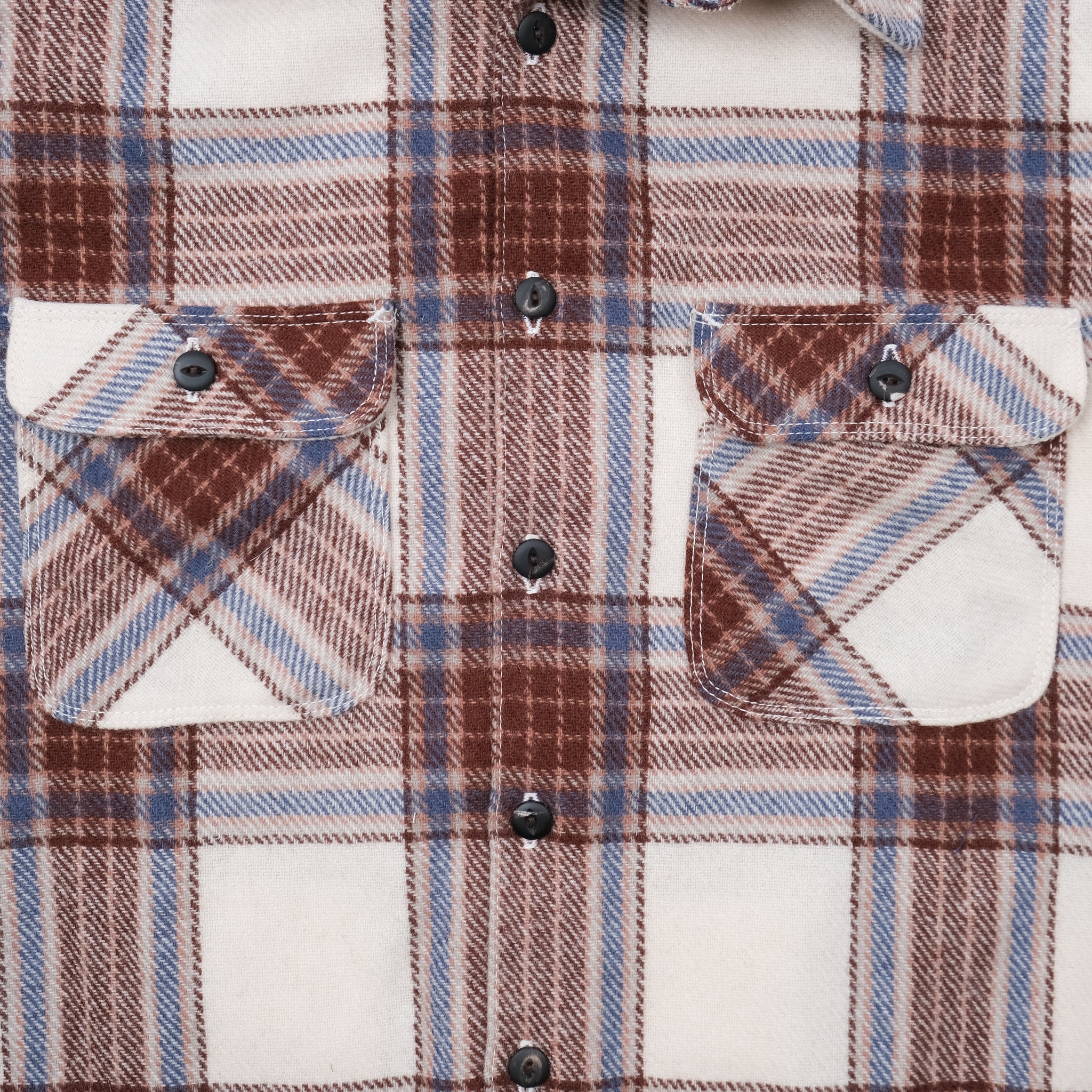 Benson Ivory Wool Plaid