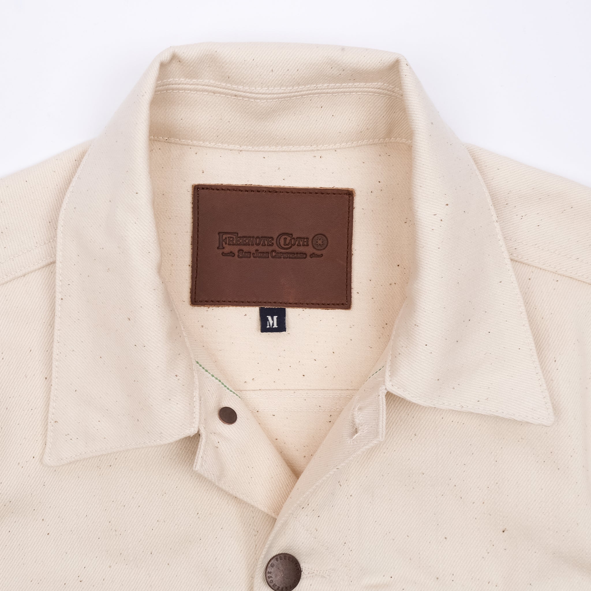 Classic Denim Jacket <span> 14 ounce Natural Ecru </span>